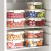 Outdoor Fruit Chilled and Fresh-keeping Boxes Lunch Boxes Plastic Sealed BoxesFood-grade Household Refrigerator Storage Boxes