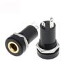 3.5 Mm 3/4 Pin 3.5mm Audio Jack Socket Gold Plated Audio Socket 3.5 Mm Headphone Female Socket