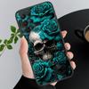 Skull Flower Art Phone Case For Samsung A35 A55 A54 A15 A25 A05s A05 A22 A24 A52 A33 A34 M34 M14 M54 M23
