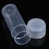 10Pcs 5Ml Plastic Test Tubes Vials Sample Container With Cap For Chemistry