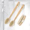 1Pc Wooden Detachable Long Handle Shower Body Brush Bathing Massage Back Body Exfoliating Brush Bathroom Wash Brush Bath Tools