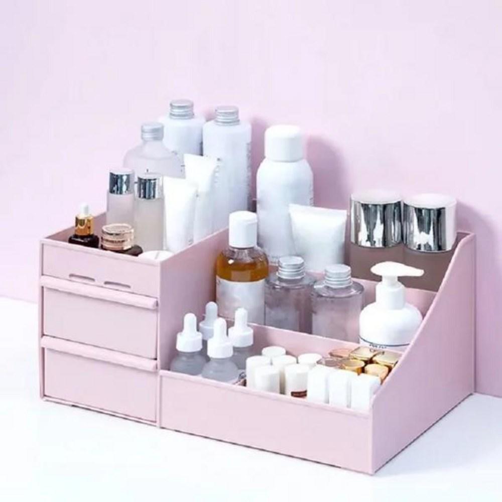 Large Capacity Cosmetic Storage Organizer Makeup Drawer Organizer Jewelry Nail Polish Container Desktop Sundries 1pc