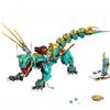 Lloyd Jungle Fire Water Dragon Building Blocks Green Dagon Mech Bricks Toys For Boys Birthday Kids Gifts