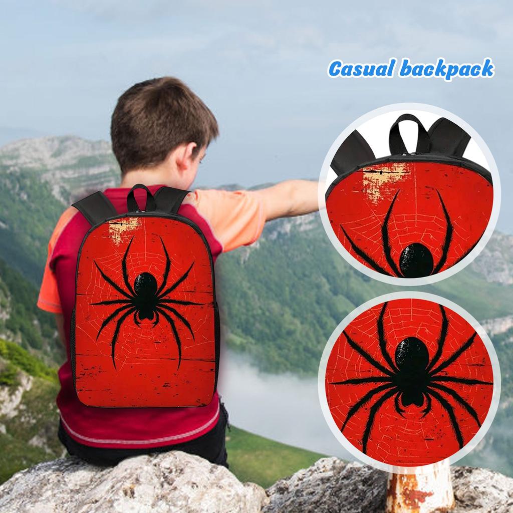 Cartoon Printing Casual Shoulder Bag Junior High School Students Large Capacity Backpacks