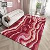 Abstract Red Carpet Agate Pattern Girl Room Floor Mat Soft LargeNon-slip Kitchen RugsBaby Mat Children's Room Rug Doormat Rug
