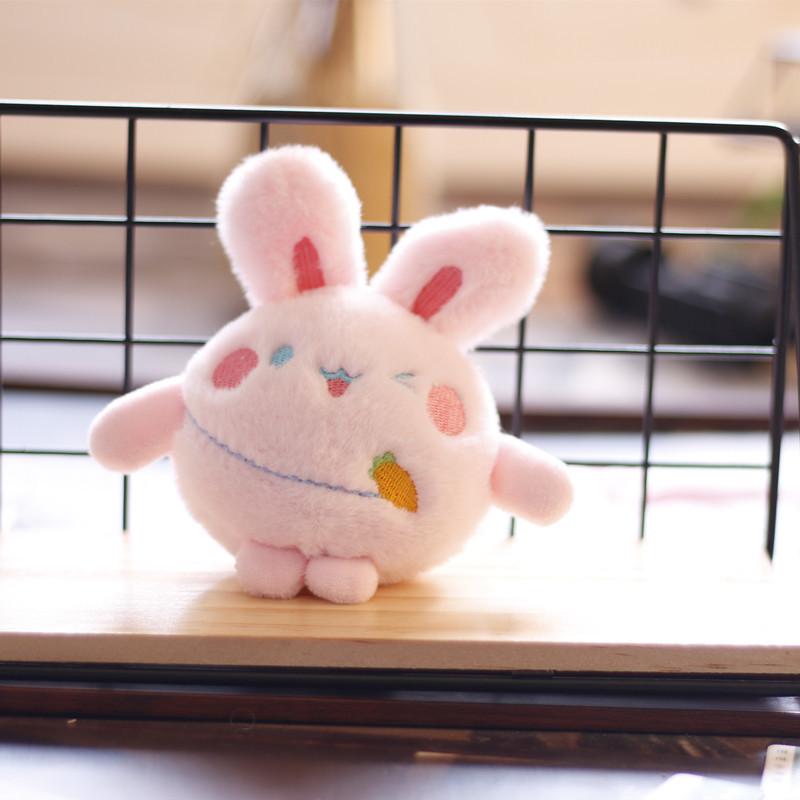 Cute Little Rabbit Pendant Doll Plush Toy Mini Doll Schoolbag Hanging Decoration Keychain Claw Machine Doll