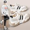 High-end Internal High-end Autumn Dad Shoes Korean Casual Shoes Sneakers Thick Sole Color-blocking and Breathable Women