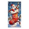Christmas Door Cover Merry Christmas Backdrop Banner Outdoor Front Porch Door Sign for Holiday Door Wall Home Decor Photo Backgrounds