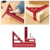 3D Multi Angle Measuring Ruler Woodworking Square Protractor Triangle Layout Measuring Tool 22.5-75 Degree Protractor