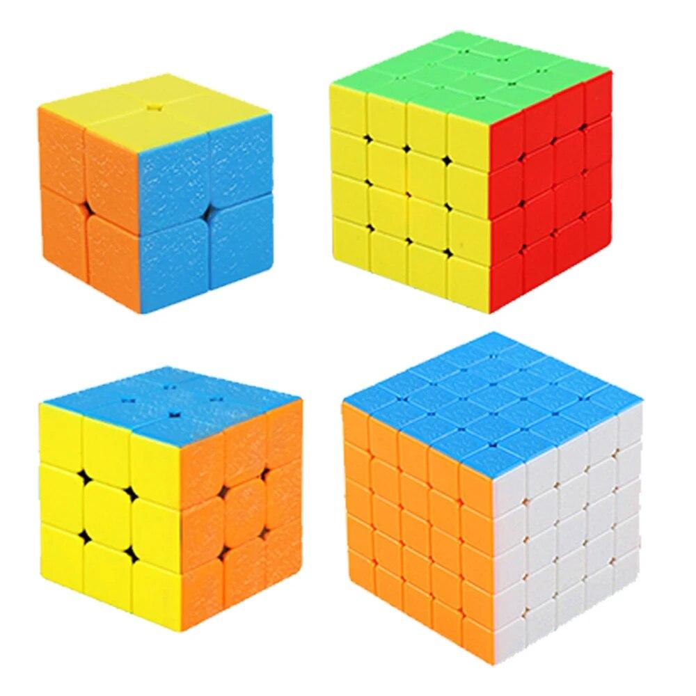 3*3 2*2 4*4 5*5 Speed Cubes Set Gift Box Sengso ShengShou 3x3x3 4x4 5x5 2x2 Magic Cubomagical Kit Toy for 5 Year-old Boy Elderly