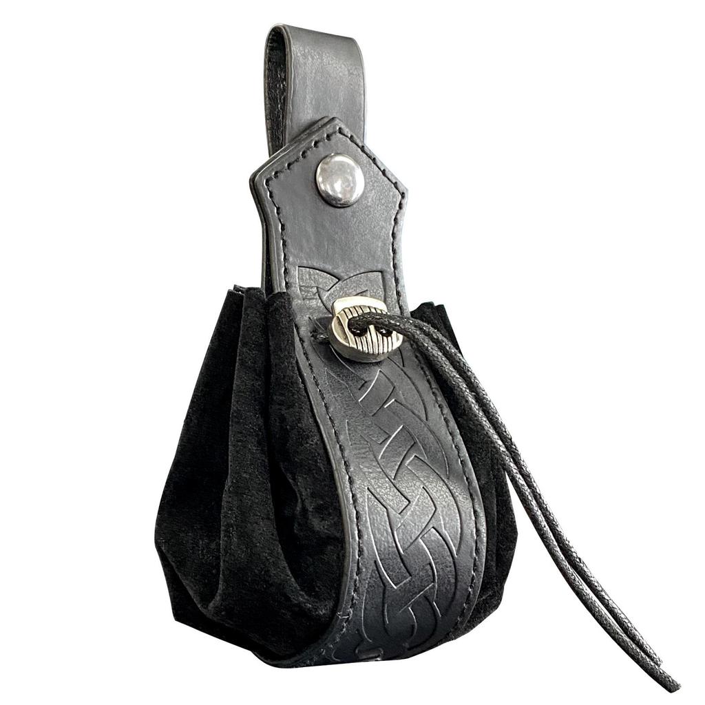 Viking Style Medieval Coin Pouch: Belt-Hanging Retro Fanny Pack