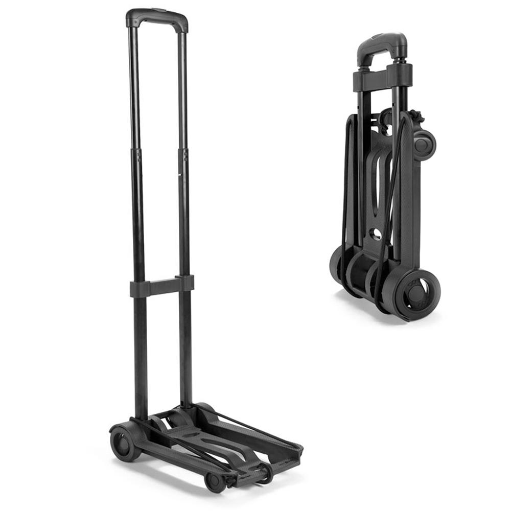 Folding Luggage Cart 2 Wheels Folding Hand Truck Collapsible Dolly for Moving Shopping