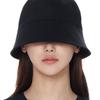 LUOESPAC Overfit Round Bucket Hat (Black)