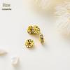 14k/18k Gold Electroplated Rhinestone Ring DIY Jewelry Spacer Beads
