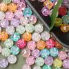 100pcs 8mm Acrylic Double-sided Small Rose Round Loose Beads DIY Beading Material for Necklace Earrings Bracelet Making