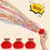 10Pcs Hand Throw Streamer Popper Birthday Wedding School Opening Graduation Retirement Party Celebration No Mess Confetti Paper Ribbon Cracker