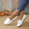 Women's Causal Flat Shoes New Summer Round Toe Slip On Walking Shoes for Women Outdoor Plus Size Butterfly Knot Woman's Loafers
