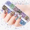 12 Grid/box Mixed Size Hexagon Nail Glitter Sequins Shiny Flakes Nail Art Decoration