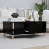  Coffee Table, Black, 90x50x36.5 Cm, Wood-based Material