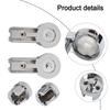 1 Set Bathroom Door Hinge Brackets Shower Screen Hinges ABS Chrome Plating Shower Plastic Pivot Door Hardware Home Improvement