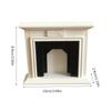 Dollhouse Miniature Furniture Fireplace Model Holiday Party Decoration Toy Ornament for Kindergarten School Student