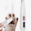 Dog Paw Trimmer with LED Light Fully Waterproof Pet Hair Trimmer with LED Display Dog Clippers for Grooming 18mm Widen Blade