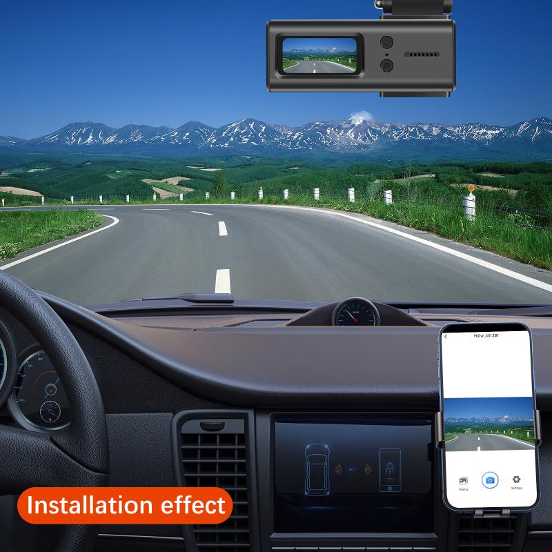 Dash Cam WiFi Car Camera 1080P Dash Camera 1.5 Inch Super Night Vision Loop Recording G-Sensor 150° Wide Angle WiFi APP Support
