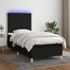 VidaXL Bed Slatted Base with Mattress and LEDs, Upholstered Bed, Single Bed, Adult Bed for Interior Bedroom, 3135479