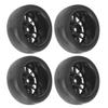 4Pcs RC Rubber Wheels Tire Slicks 65mm Dia Fit for WPL D12 1/10 Remote Control Truck