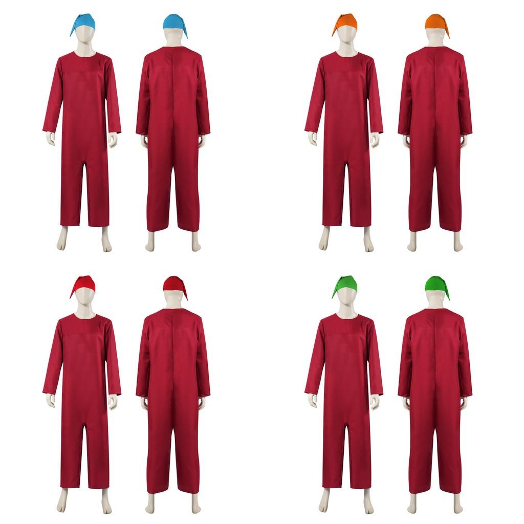 Snow Dwarves White Red Set Live Stage Performance Costume Cosplay Costume Film