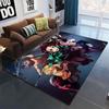 Anime Demon Slayer Kimetsu No Yaiba Print Floor Mats Area Rug Carpets Mats Floor Rug For Living Room Non-slip