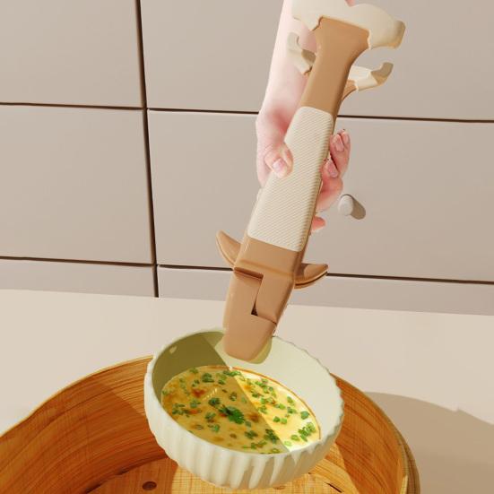 Anti-Scalding Clip Non-Slip Kitchen Tongs Heat-Resistant Plastic Utensil for Bowls And Baking Pans Whale Design Pot Gripper Multi-Purpose Cooking Tool