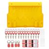 Lockout Tagout Station Include Padlocks Keys Hasps Hangtags Visual Lockout Kit Board with Cover for Factory