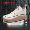 High-top Small White Shoes Women's 2024 Autumn New Big Toe Shoes Comfortable Breathable Thick-soled Casual Sneakers
