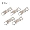 5pcs Bag Suitcase Zipper Repair Kit Detachable Zipper Pull Zipper Slider Metal Zip Metal Zipper Head