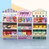 Simulation Mini Doll House Supermarket Shelf Display Dining Rack Playing House Children'S Toy Model Ornament Food Toy