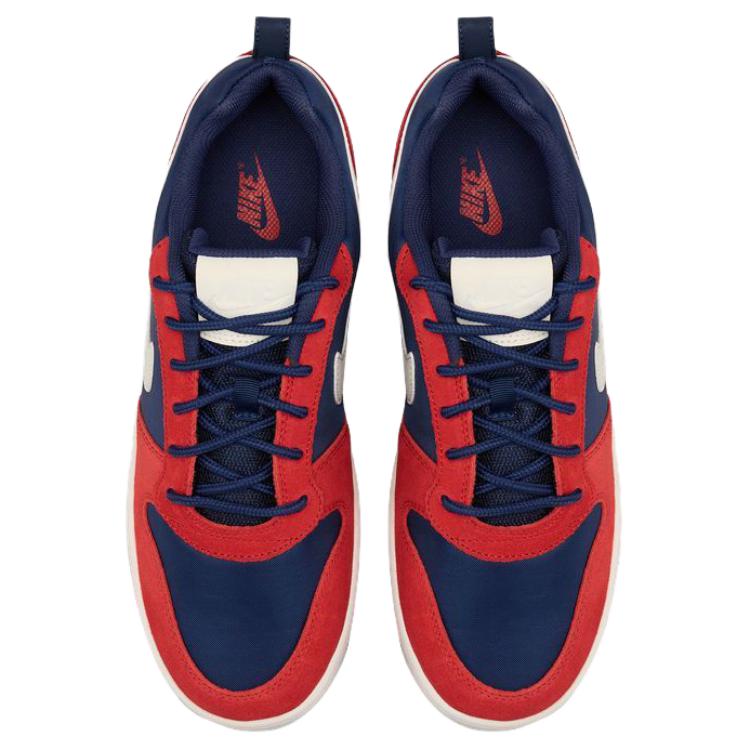 New Nike Court Borough Slip Resistant Abrasion Resistant Low Top Skateboard Shoes Men's Red Blue 844881-401