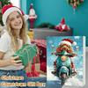 Christmas Funny Motorcycle Dog Advent Calendar 2025 24-Day Countdown with 2D