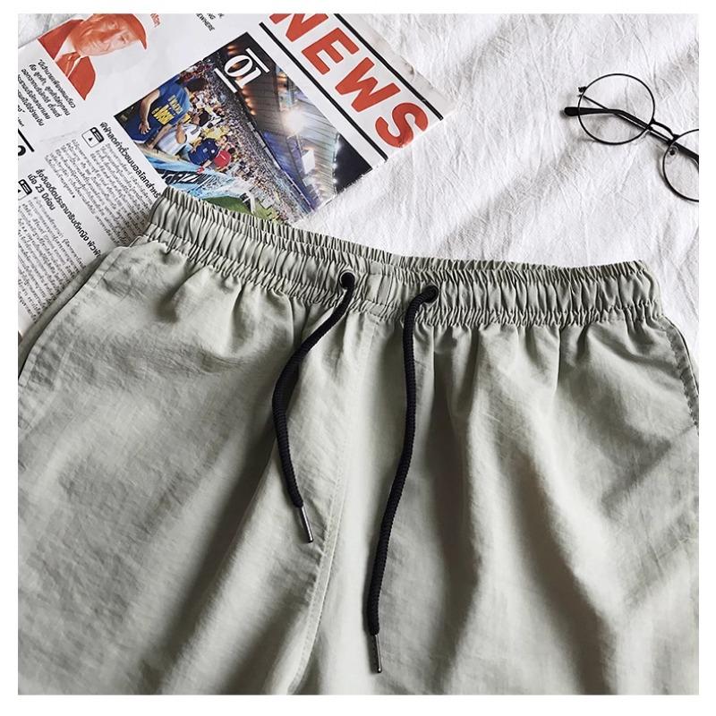 Summer Men's Casual Shorts Candy Colored Five Quarter Pants Men's Sports Loose Quick Drying Thin Beach Pants Shorts Men’s