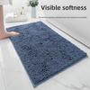 Ultra-Absorbent Non-Slip Chenille Floor Mat for Bathroom, Bedroom, and Living Room