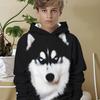 Kids Clothes Boys Hoodies Long Sleeve Funny 3D Dogs Print Children Spring Fall Clothes Casual Stylish Outdoor Boy Clothes Tops