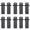 10Pcs Walkie Talkie Spare Part Back Belt Clip for 2-way Radio UV5R