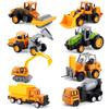 Pull Back Alloy Construction Vehicle Excavator Sliding Alloy Vehicle Model, Children'S Mini Set Alloy Construction Vehicle