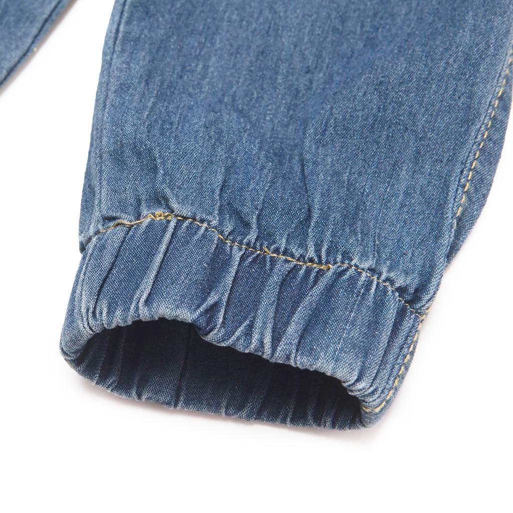 Women's Casual Solid Color Mid Waisted Poket Jeans Pants Denim Casual Trousers