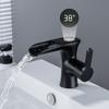 Intelligent Digital Display Hot and Cold Faucet Bathroom Vanity Washbasin Washbasin Hot and Cold Faucet