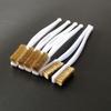 5pcs Brass Wire Brushes, Mini Paint Rust Remover, Steel Wire Brushes for Industrial Metal Polishing and Burring Cleaning