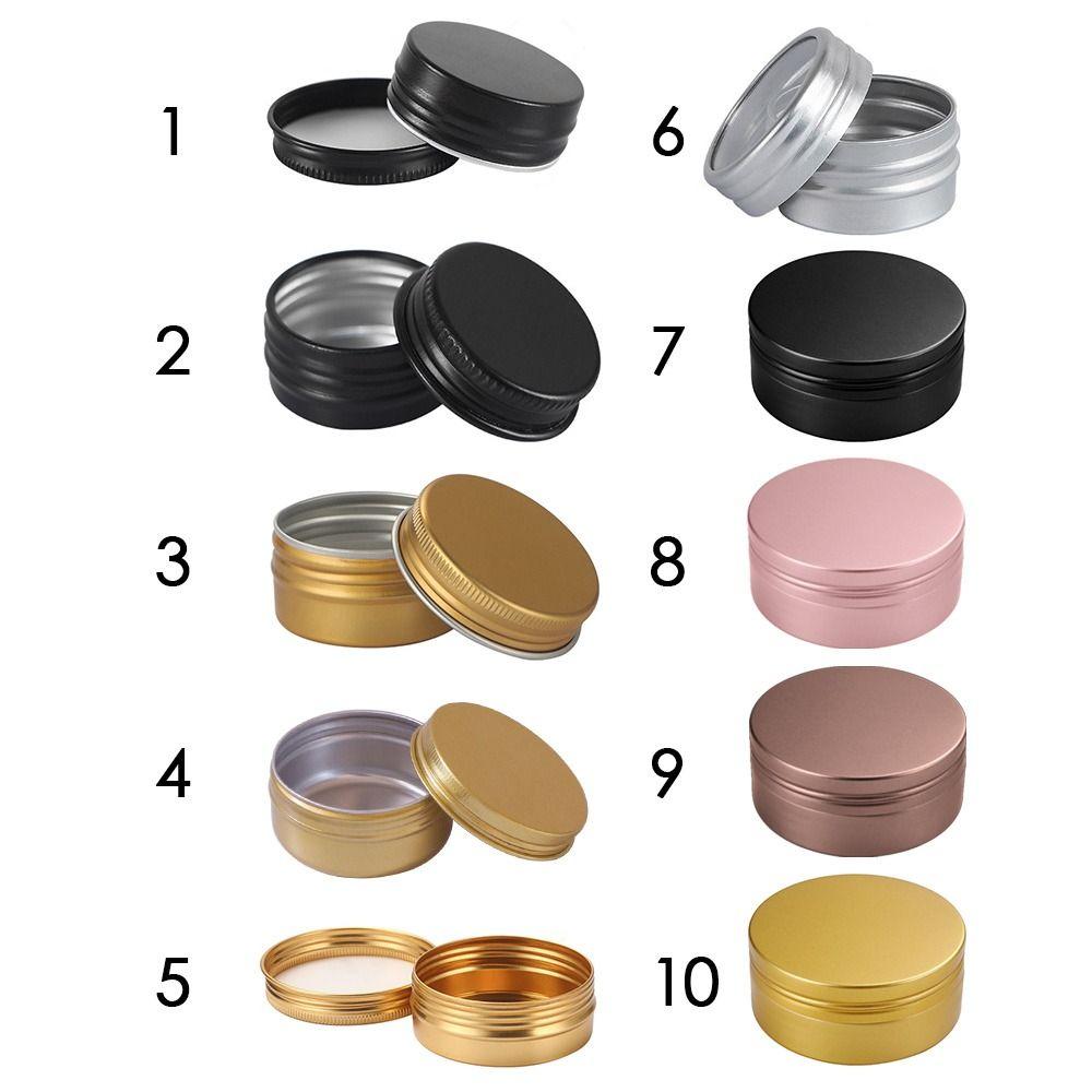 Candle for Cream Balm Metal Box Tea Cans Cosmetic Container Aluminum Tin Jar Refillable Bottles