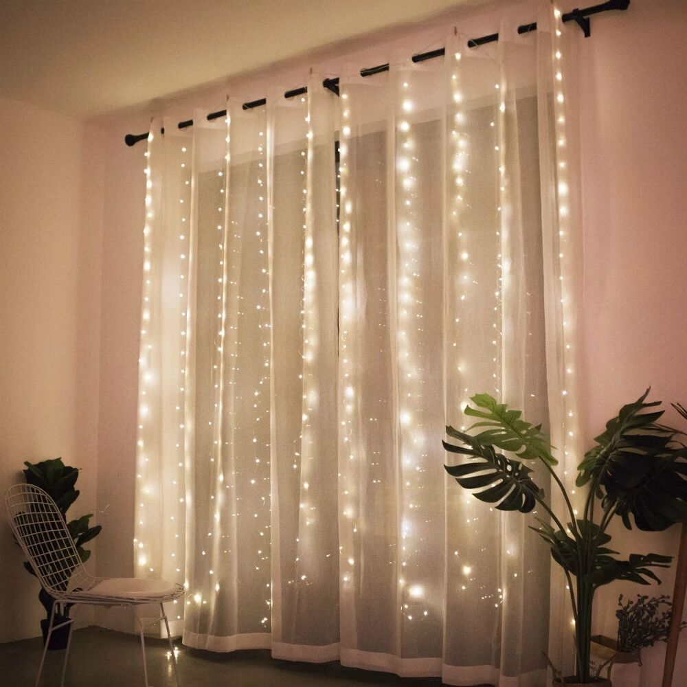 USB Festoon String Light Fairy Garland Curtain Light Christmas Light Christmas Decor for Home Holiday Decorative New Year Lamp