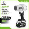2000W Brushless Electric Turbo Blower Jet Fan 200M/S Handheld Air Blower Violent Blowing Tool for Makita 18V Battery