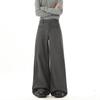 Women's Suit Pants Casual High Waist Straight Wide Leg Trousers Baggy Y2k Pants Vintage Style Clothing Spring Summer